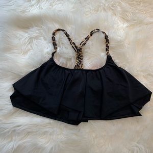 VS PINK Cheetah Strappy Bikini Top